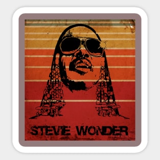 Stevie Wonder//Retro Vintage Sticker